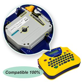 6 X MK231 Tapes Compatible with Brother M Tape 12mm 0.47 White M-K231 Use for P Touch Labeller Tape PT90 PTM95 Label Printer