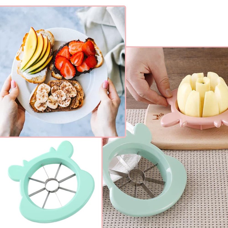 2 Pcs Fruit Cutters Cartoon Fruit Corers Multifunction Fruit Slicers