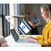 Israel Desk Flag, 30 cm Large Small Israelite Banner Outdoor,