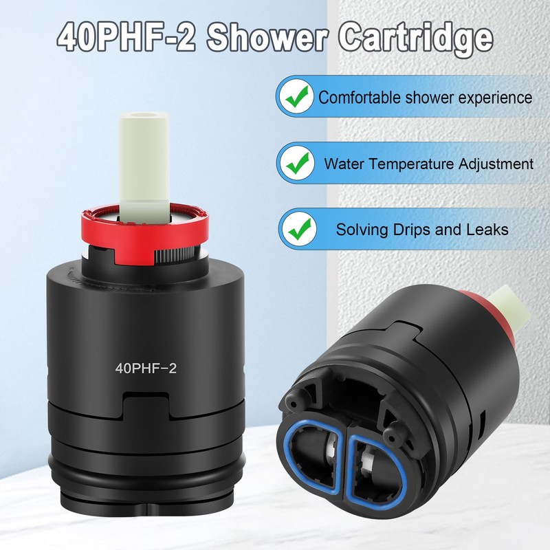 40PHF-2 Pressure Balance ​Cartridg, 40mm Shower Faucet Cartridge Replacement, Compatible
