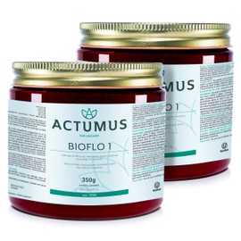 ACTUMUS BIOFLO 1 – Natural Easy Mixing Powder Blend of Fibers and Herbs – Improves Intestinal Transit – 350g (2 Pack)