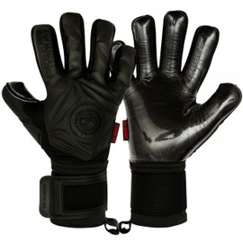 GK Saver Football Goalkeeper Gloves Professional 3D Blackout Goalie Savefingers Gloves (3D Black NF 7)