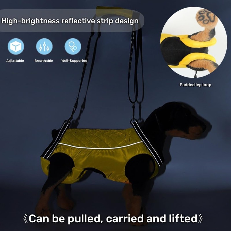 LAROTSUBA Dog Lift Harness,Dog Lift Sling,Full Body Support & Recovery