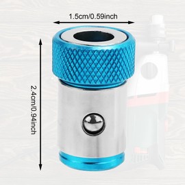 3pcs Screwdriver Head Magnetic Ring, Metal Magnet Screw Ring Removable Screwdriver Magnetizer Ring Holder for 1/4in Hex Screwdriver Head and Power Bits