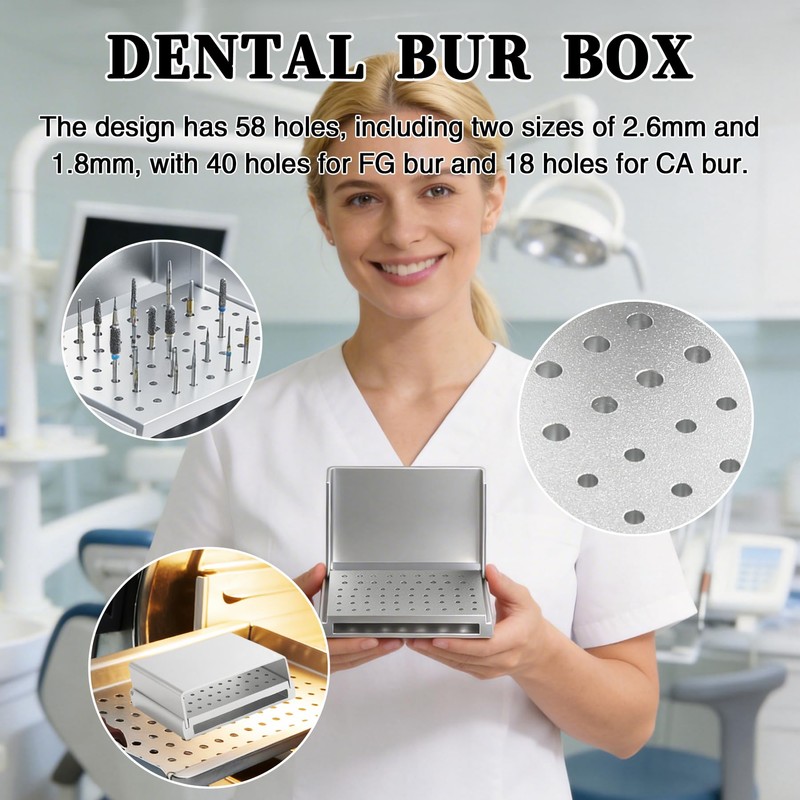 Dental Burs Block Holder Case Disinfection for FG and CA