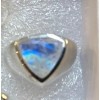 Natural Creations Men’s Sterling Silver Ring Size 9 Rainbow Moonstone
