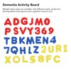 Elderly Activity Sensory Board Portable Zip Button Basic Skills Sensory