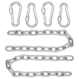 AMANKA 2 x 230 kg Hanging Chair Chain - 50 cm Suspension - 4 Carabiners - Swing Hammock Punch Bag