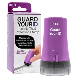 Guard Your ID Advanced Security Roller 2.0 for Identity Theft Prevention Stamping Purple