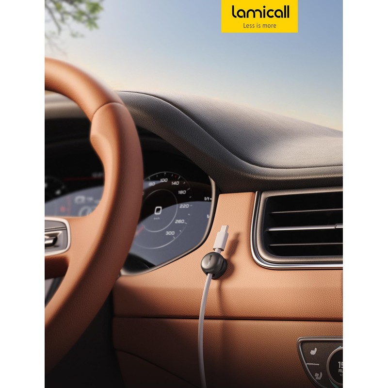 Lamicall Cable Clips, Spring Cord Organizer Holder - 6Pack Latest