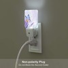 FSHVQKD Lavender Butterfly Night Light,Plug-in Nightlights Auto Sensor Night Lamp