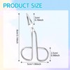Eyebrow Tweezers Women Stainless Steel Professional Scissors Tweezers Slant Flat