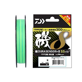 Daiwa PE Line Iso Dura Sensor 8 Braid SS + Si2, No. 0.6, 164.0 yd (150 m), Lime Green (with Color Marking)