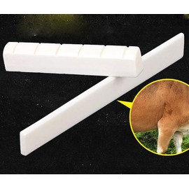 MINGZE 6 String Acoustic Classical Guitar Bone Bridge Saddle and Nut Made of Real Bone (For Classic)