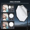 NEEWER 35.4'' Octagonal Softbox, Quick Release Parabolic Soft Box with