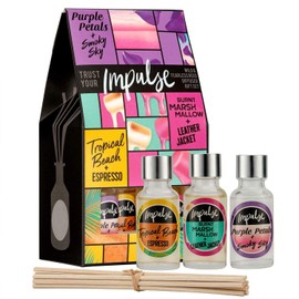 Impulse Wild & Fearless Reed Diffusers in a Gift Box Gift Set Christmas Gifts for Her 3 Piece