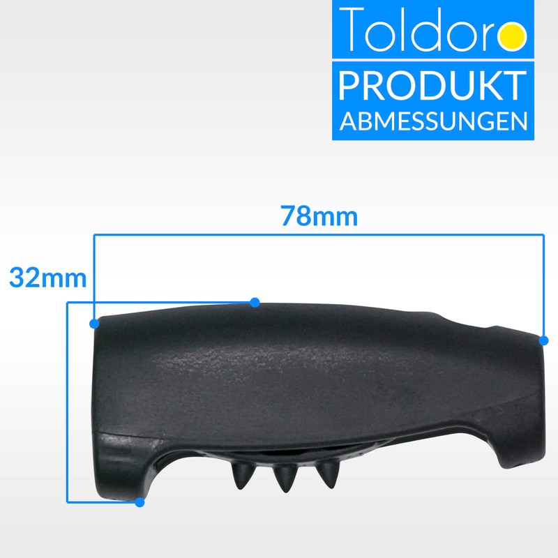 Toldoro Super Sharky Rope Clamp 10 mm Pack of 4