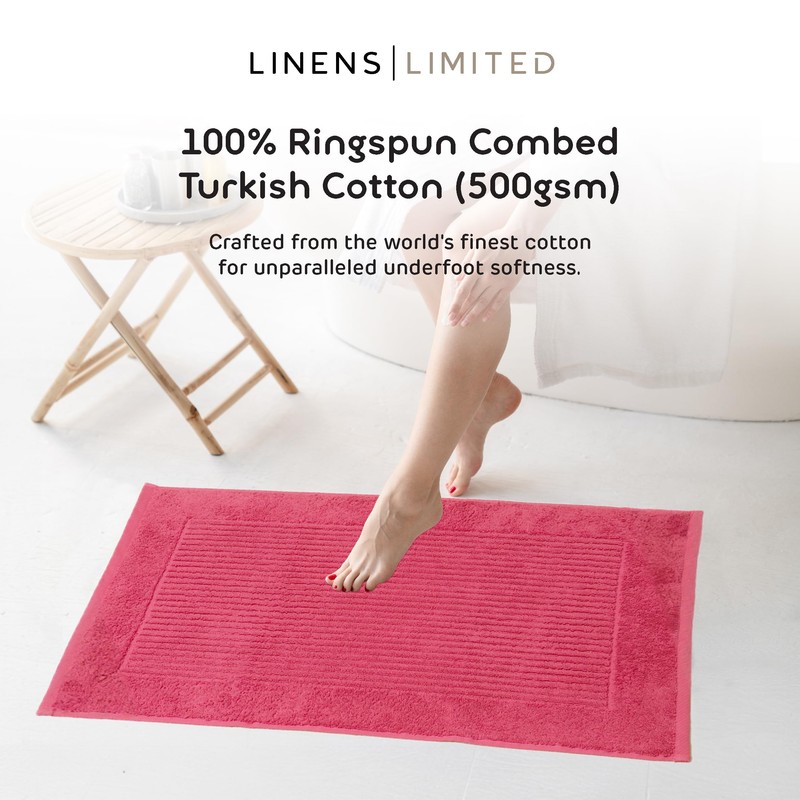 Linens Limited - Non Slip Bath Mat, Bathroom Accessory for