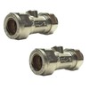UKDD® 15mm Isolation Ball o fix Valves Straight Suitable HOT