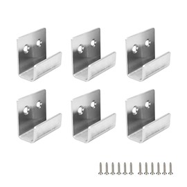 Rannb Stainless Steel Wall Hanger Fastener Bracket for Ceramic Tile Display- Pack of 6