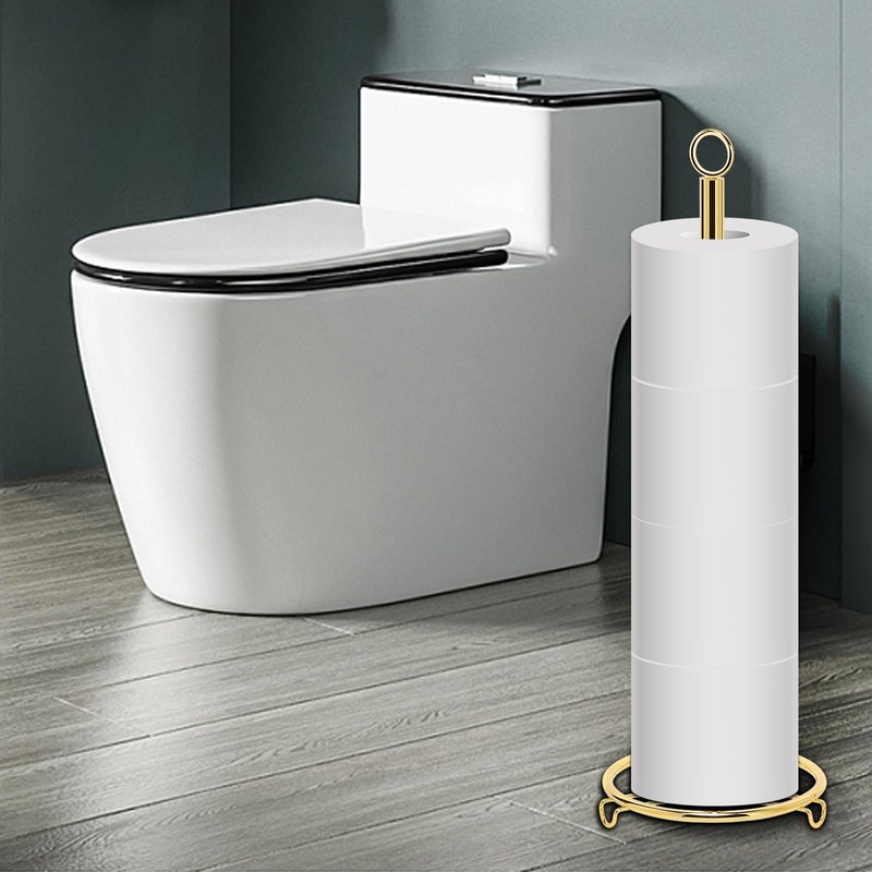 Siyzda Bath Toilet Paper Holder, Toilet Tissue Roll Organizer Storage,
