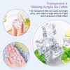 CYNNXIA 50 Pack Reusable Fake Ice Cubes Artificial Clear Ice