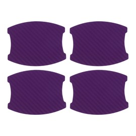 INFINAUTO 3D Car Door Handle Scratch Protector, 68x85mm Car Door Handle Protective Film Purple, 4 Pcs