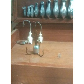 Mustad 10/0 Weighted Treble Hook/Snag hook 2.5oz 4x strong tinned hook. 12 pack