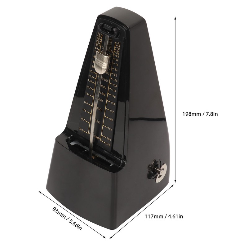 Mechanical Metronome 40 to 208 Beats Professional Universal Metronome for