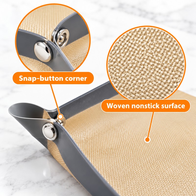 Reusable Silicone Baking Mat for Oven Cooking – Nonstick 2-in-1
