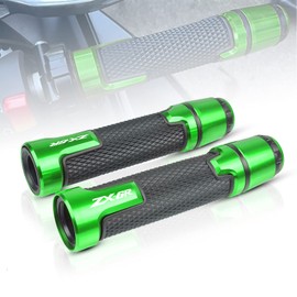 7/8'' 22mm Motorcycle CNC Aluminum Powersports Handlebar Grips with Grip Ends for ZX-6R ZX6R 636 ABS Green