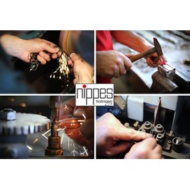 nippes Solingen Tweezers with Straight Narrow Tip | Stainless Steel | 9.5 cm | Matte Silver | Tweezers Eyebrow Plucking | Tweezers Pointed | For Precise Hair Removal | Made in Germany