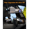 Dash Cam Front 4K Built-in 5GHz WiFi with CPL, Car
