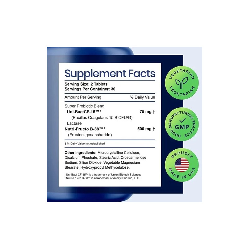 Enzimas Digestivas Premium 60 Digestión Probioticos Eg E5 Sabor Nd