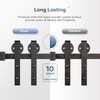 EaseLife 6FT Sliding Barn Door Hardware Track Kit & Handle,Big