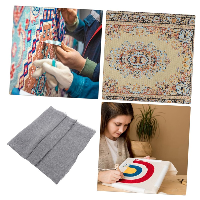 IWOWHERO Rug Backing Fabric Non Slip Tufting Cloth for DIY