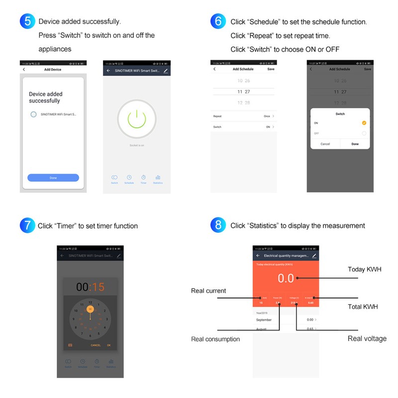Single Phase Energy Meter WiFi Metering Switch Electric Meter APP