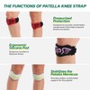 aoFIT Patella Knee Strap 2-Pack with Ergonomic Silicone Pad for