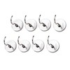 HIC Kitchen Strong Magnetic Hanger Hooks, Heavy Duty Steel, Set