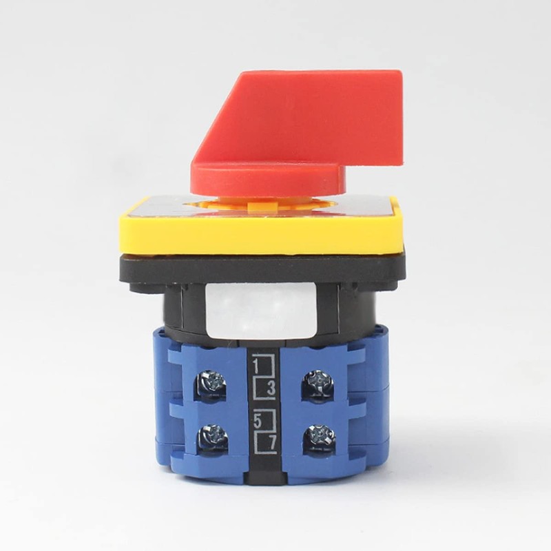 1Pcs Universal Changeover Selector Switch, Dual Power Switch, 3 Positions