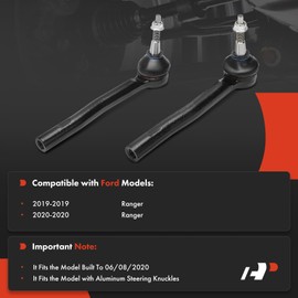 A-Premium 2 x Front Outer Tie Rod Ends, Compatible with Ford Ranger 2019-2020