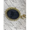 Fancy Fox Boutique Black Crow Raven Gothic Steampunk Cameo Necklace