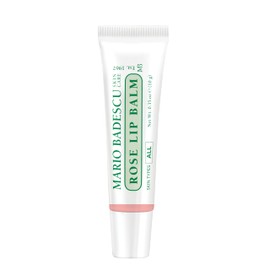 Mario Badescu Mario Badescu Moisturizing Rose Lip Balm for Dry Cracked Lips, Infused with Coconut Oil and Shea Butter, Ultra-Nourishing Care for Soft, Smooth, and Supple Feel, 0.35 Oz