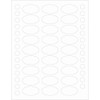 81 Clear Oval Waterproof Label Protectors for Essential Oil Bottle