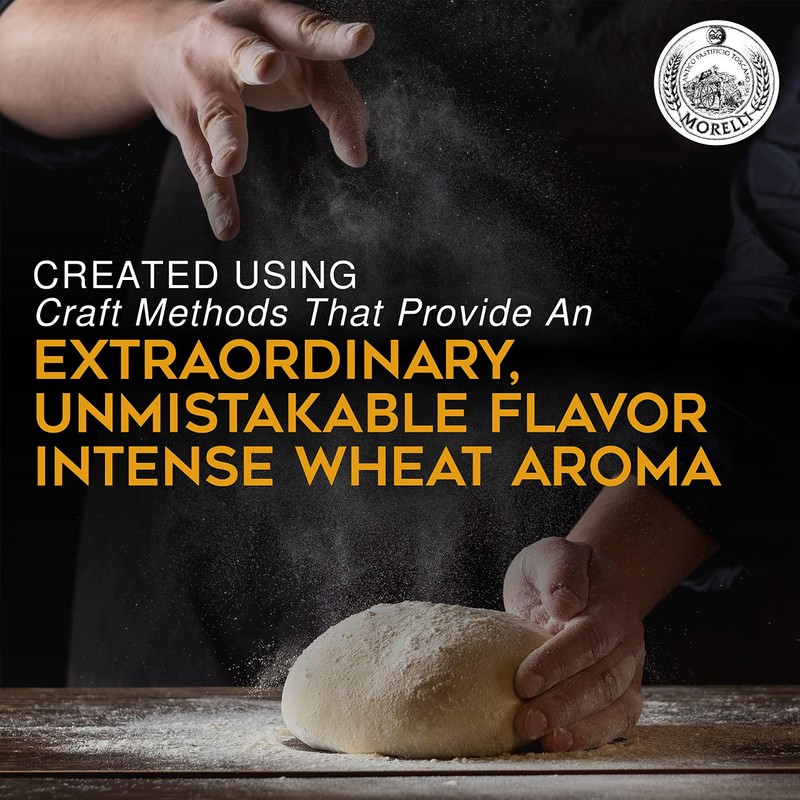 Morelli Lemon Pepper Linguine Pasta with Wheat Germ - Imported
