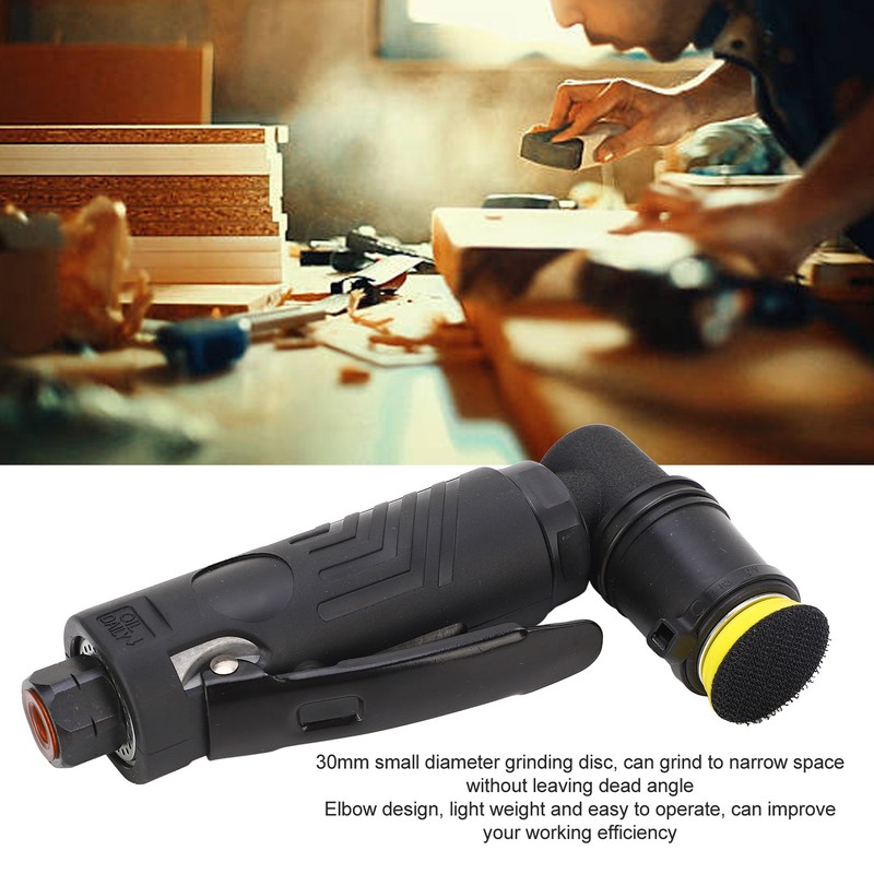 8500rpm Pneumatic Air Sanding Polisher 1/4in Inlet 30mm Sanding Disc