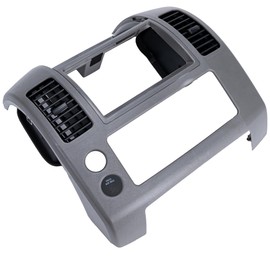 Rldym Center Dash Console Instrument Panel Cluster Lid Bezel 68259-ZP16D Compatible with 2005-2020 Nissan Frontier, Replacement for 68259ZP16D, Center Dash Console Panel Trim (Gray)