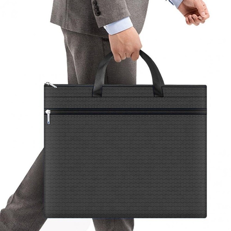 Sarini A3 Portable Document Bag Zippered A3 Oxford Fabric Waterproof