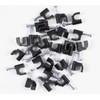 Hyper Tough Black Plastic Staples for 1/4 Diameter Coaxial Cable