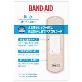 BAND-AID(バンドエイド) 救急絆創膏 防水 Mサイズ 40枚